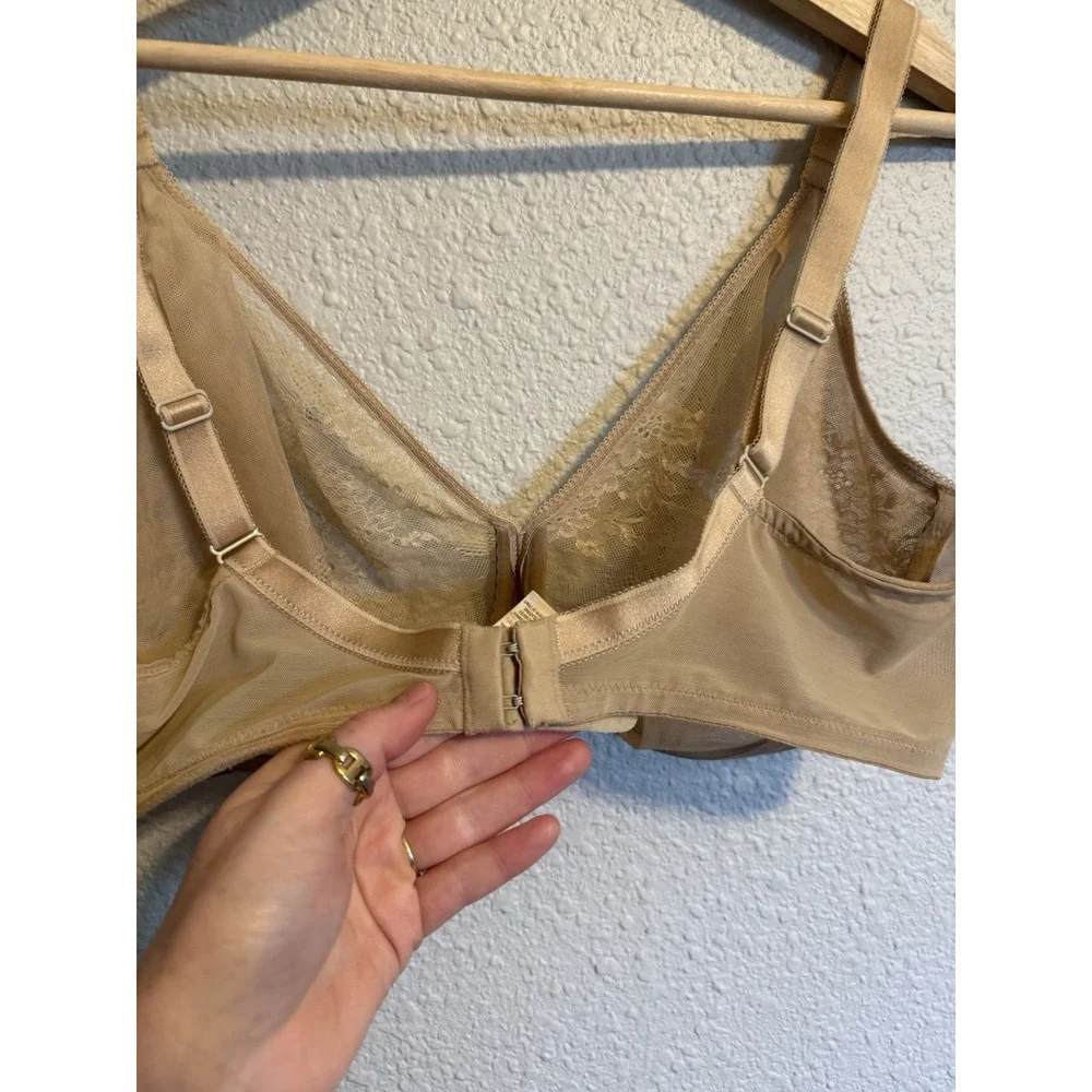 Gossard Glossies Lace Eclipse Sheer Molded Bra Non-Padded Underwired Blue 13001